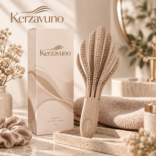Kerzavuno® CurlCare Flex Detangling Brush