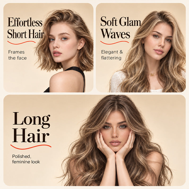 Curl Big Waves Instantly! No-Damage 32mm U-Barrel Curler