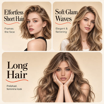 Curl Big Waves Instantly! No-Damage 32mm U-Barrel Curler