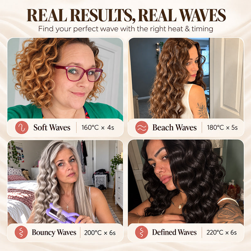 Curl Big Waves Instantly! No-Damage 32mm U-Barrel Curler