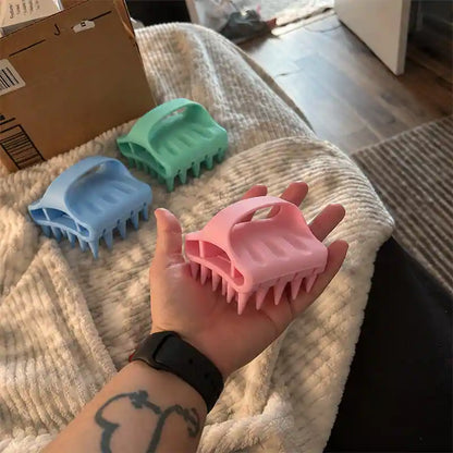 Soft Silicone Scalp Massager & Shampoo Exfoliator Brush