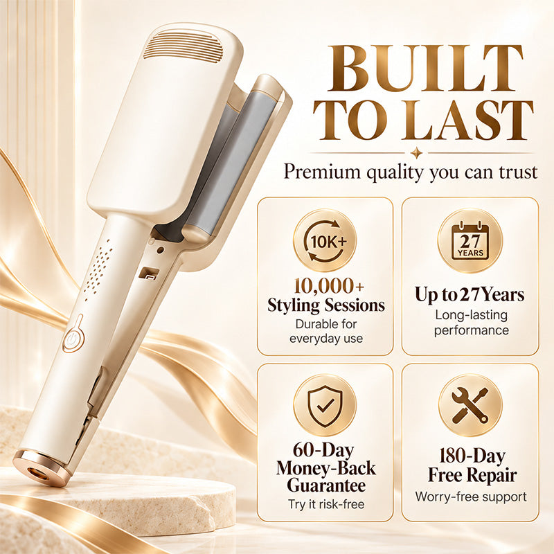 Curl Big Waves Instantly! No-Damage 32mm U-Barrel Curler