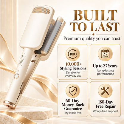 Curl Big Waves Instantly! No-Damage 32mm U-Barrel Curler