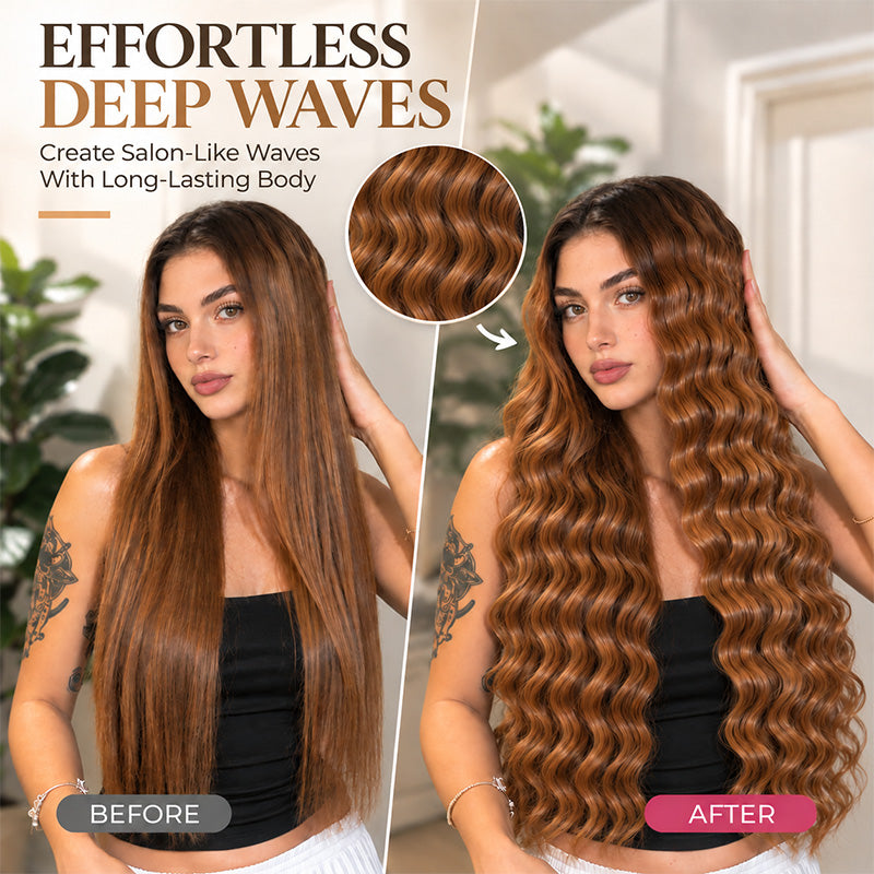 Curl Big Waves Instantly! No-Damage 32mm U-Barrel Curler