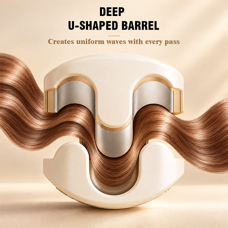 Curl Big Waves Instantly! No-Damage 32mm U-Barrel Curler