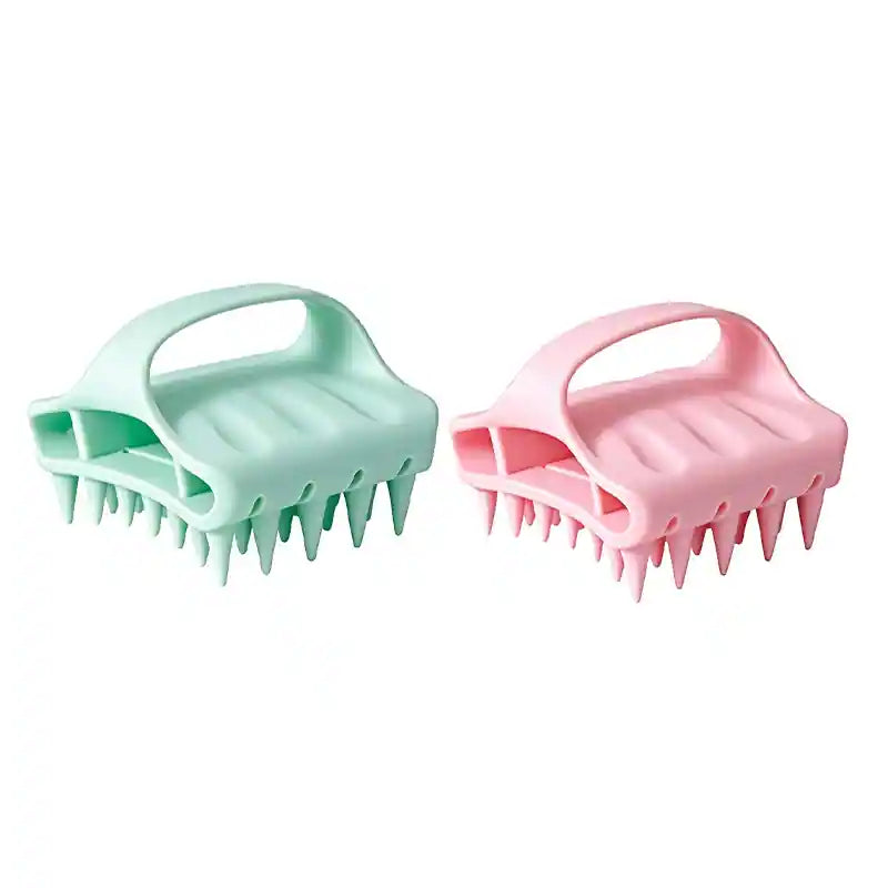 Soft Silicone Scalp Massager & Shampoo Exfoliator Brush