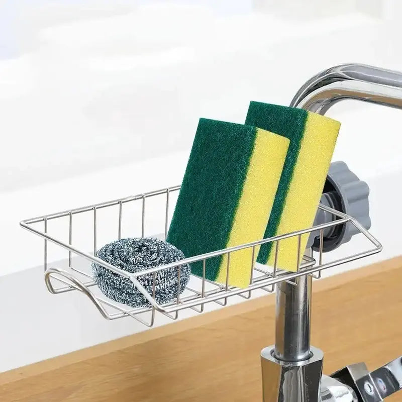 Stainless Steel Faucet Caddy Organizer - View 1