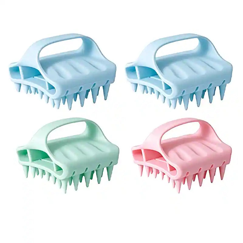 Soft Silicone Scalp Massager & Shampoo Exfoliator Brush