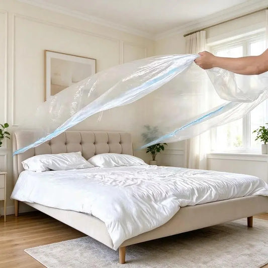 Heavy-Duty Elastic Furniture Protectors - 3-Second Snap-On Dust & Moisture Shield for Sofas, Beds & Moving (Good)