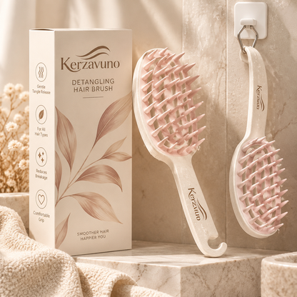 Kerzavuno® ScalpEase Shampoo Massage Brush
