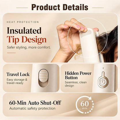 Curl Big Waves Instantly! No-Damage 32mm U-Barrel Curler