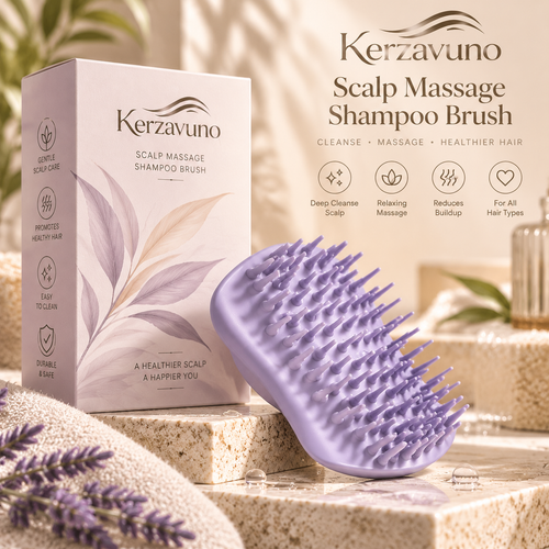 Kerzavuno® ScalpRenew Detox Massage Brush