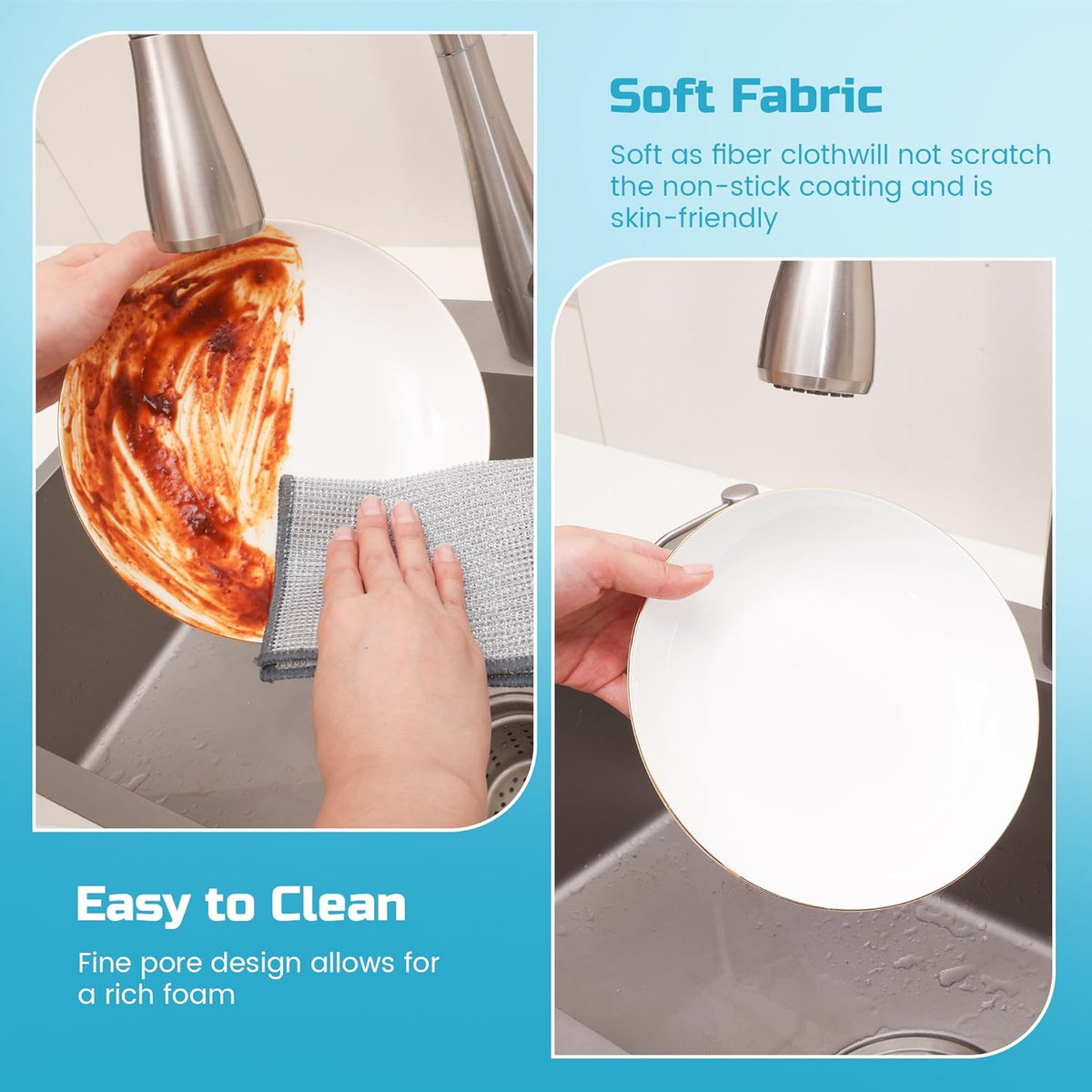 Double layer steel wire Dishcloths