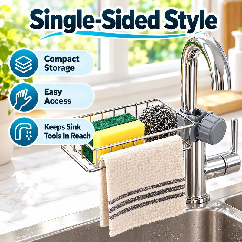Stainless Steel Faucet Caddy Organizer - View 11