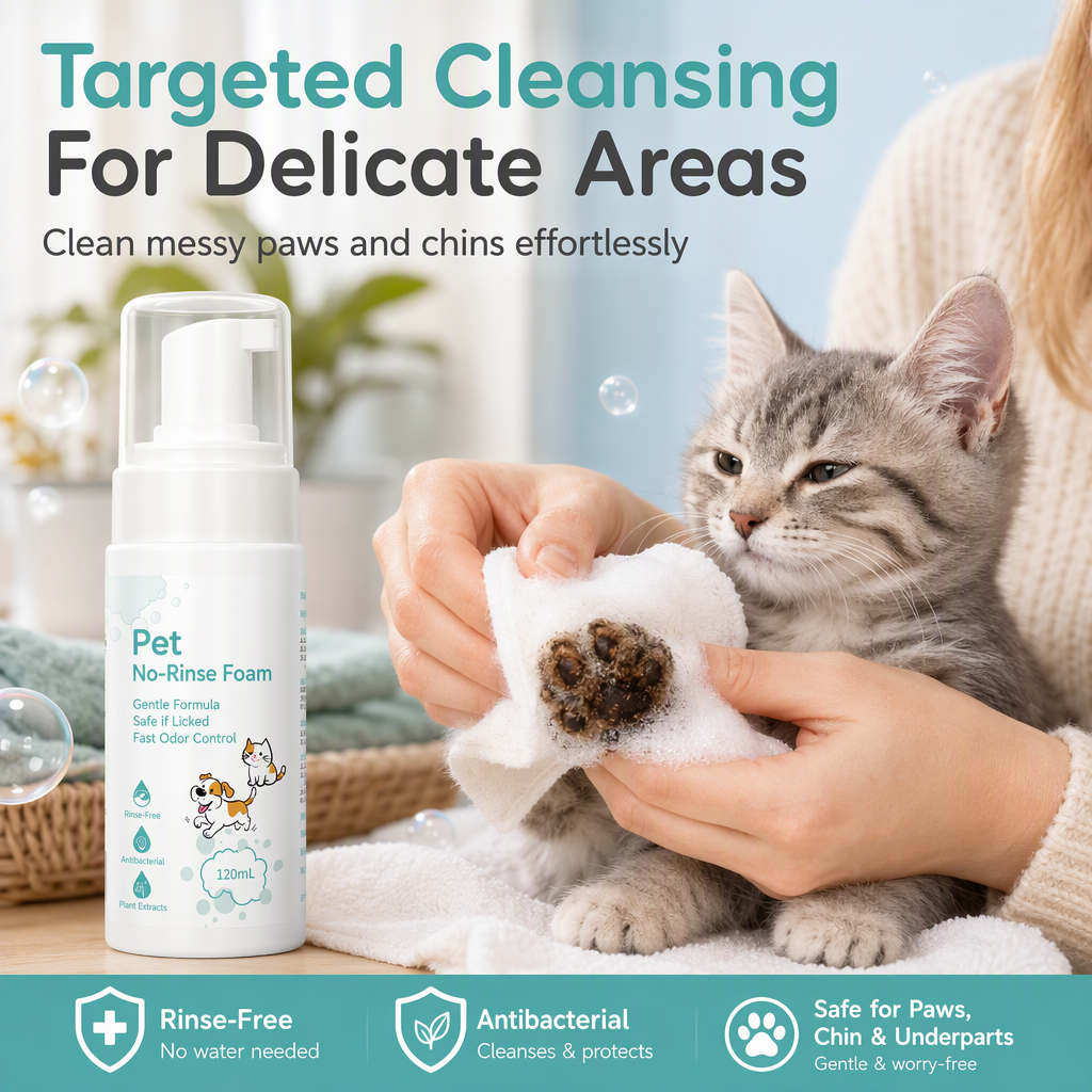 3 Pack Winter Pet Care Grooming Mousse Kit